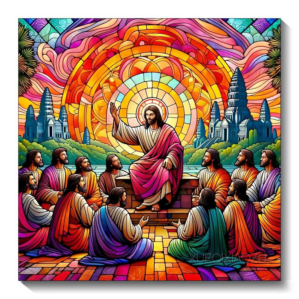 Jesus Religion Diamond Painting Cross Stitch Kits Mosaic Embroidery Home Decoration 5D DIY Art New Arrivals