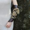 Medieval PU Leather Arm Guards Gauntlet Bracer With Fur Trim For Viking Knight Larp Cosplay Costume Unisex Armor Accessory
