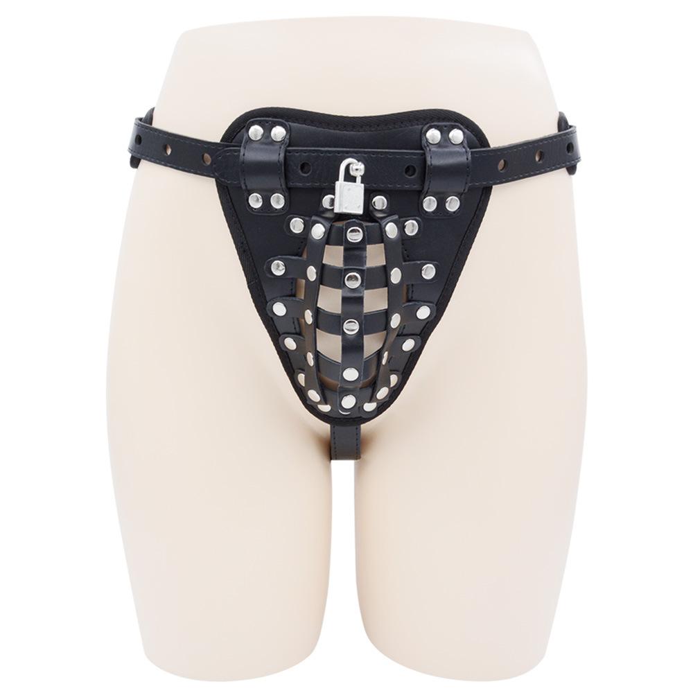 Male Chastity Pants Sexy Lingerie Panties Harness Leather Thong Underwear Bdsm Bondage Restraint Erotic Sex Toys for Women Men