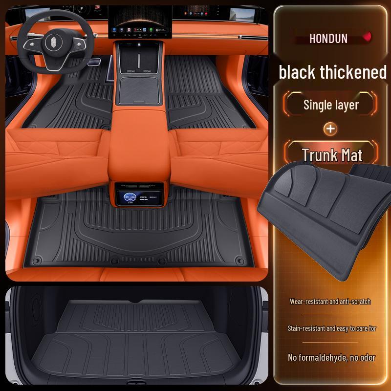 2026 Hongqi S9 TPE Floor Mats: Full Set Interior Carpet for Five Seats