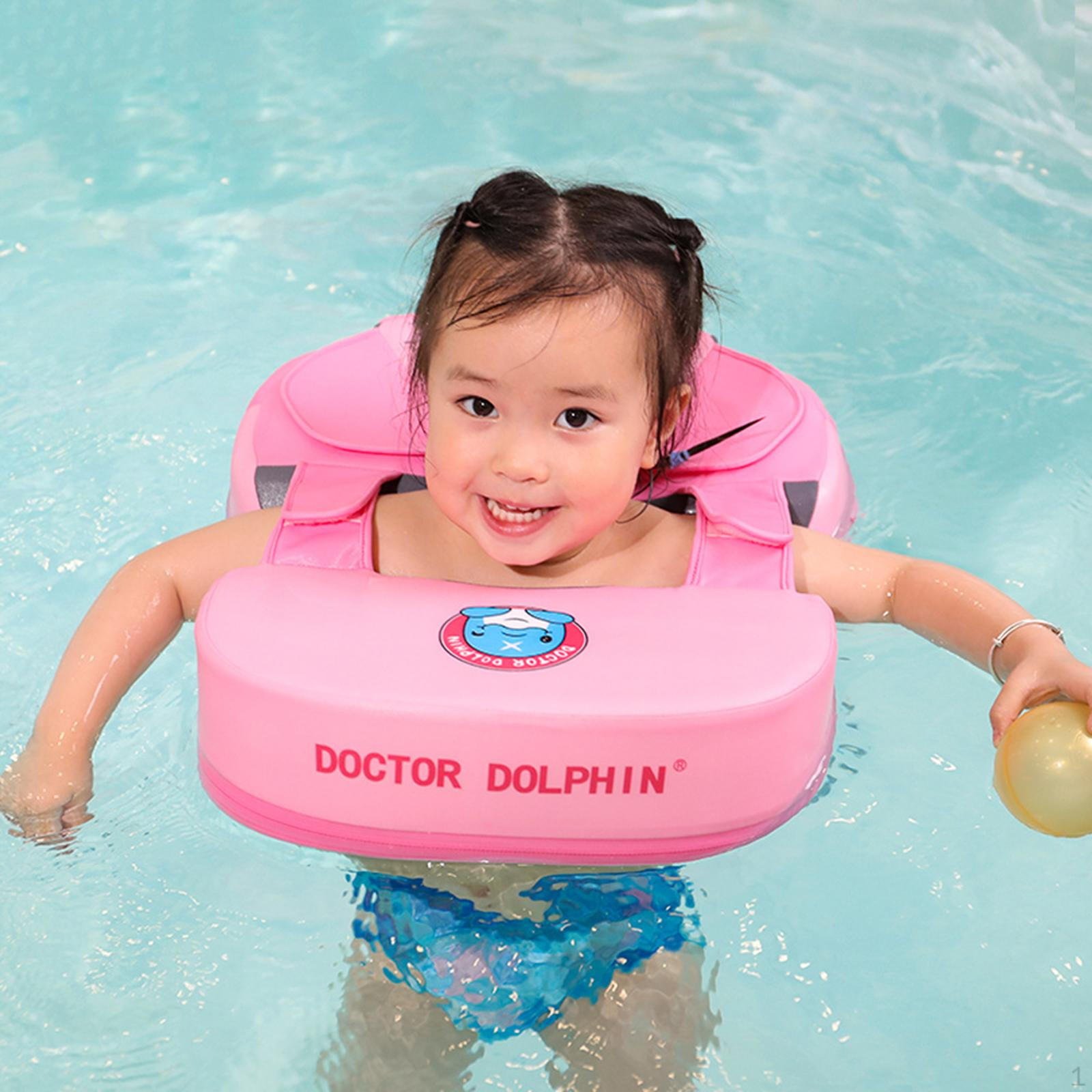 

Non Inflatable Baby Swimming Float Baby Infant Swim Newborn Pool Floats Swimming Loop Soft Waterproof Swim Ring рожевий