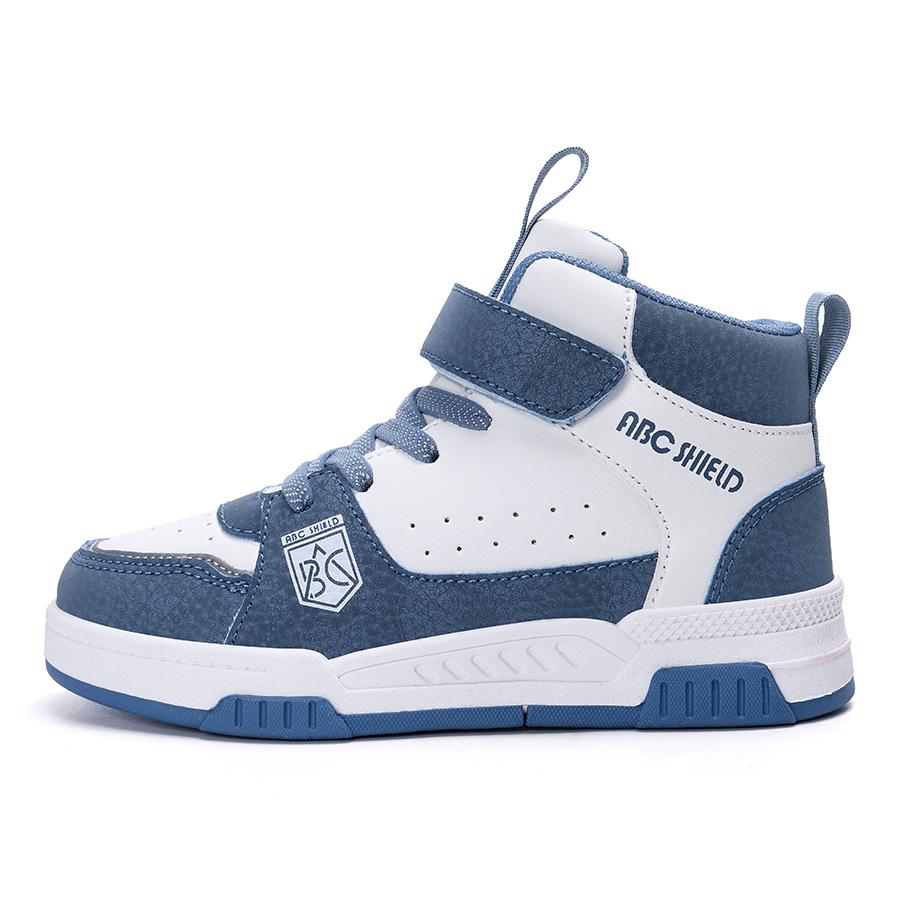 Moteable og praktiske borrelåssko med tykk såle og høy ankel for barn, utendørs fritidssportssko 28-39