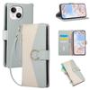 Portemonnaie-Hülle für iPhone 14 - Leder/PU, Blau, Mit Lanyard