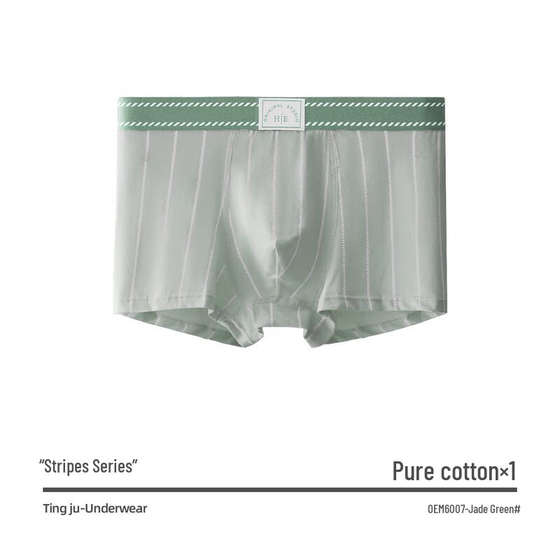 

Мужские полосатые дышащие антибактериальные хлопковые трусы-боксеры XL