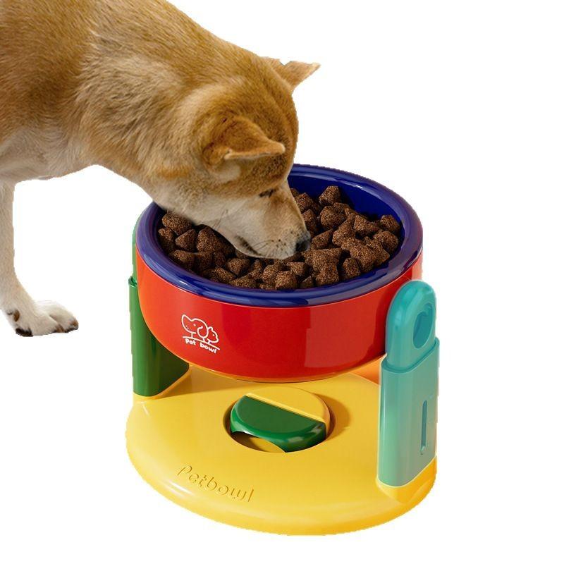 Pet Supplies Suction Cup Pet Bowl Lift Adjustable Cat and Dog Universal Protection Cervical Vertebra Oblique High-foot Bowl To Prevent Tipping
