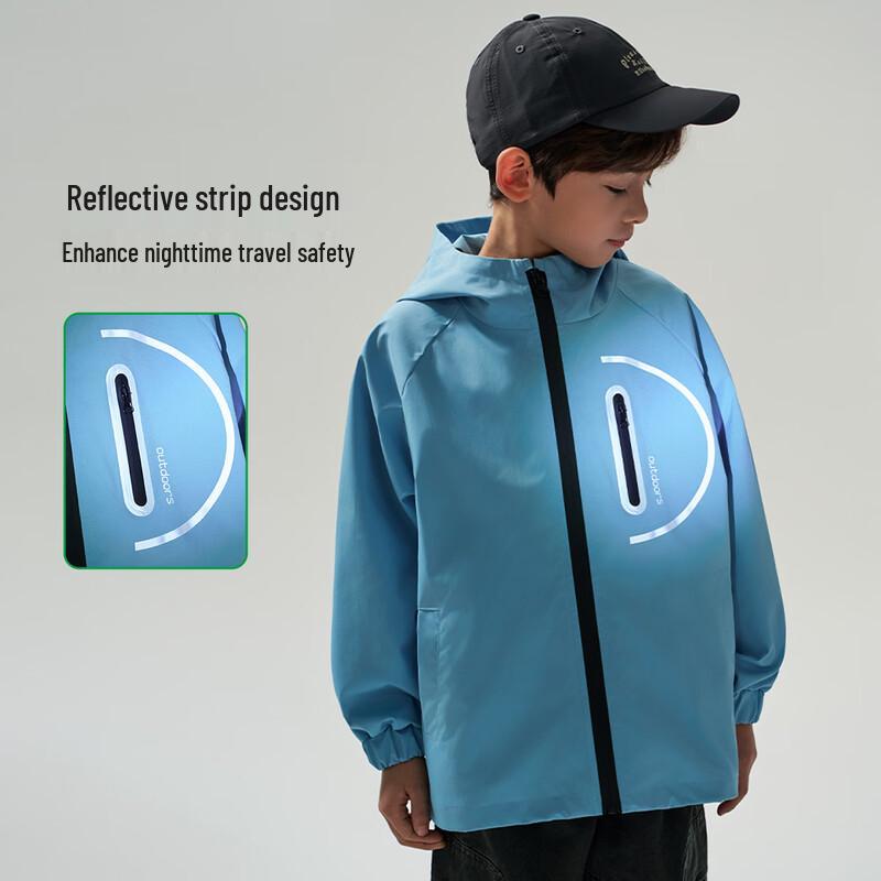 ROMON Boys' Hooded Windproof Softshell Jacket