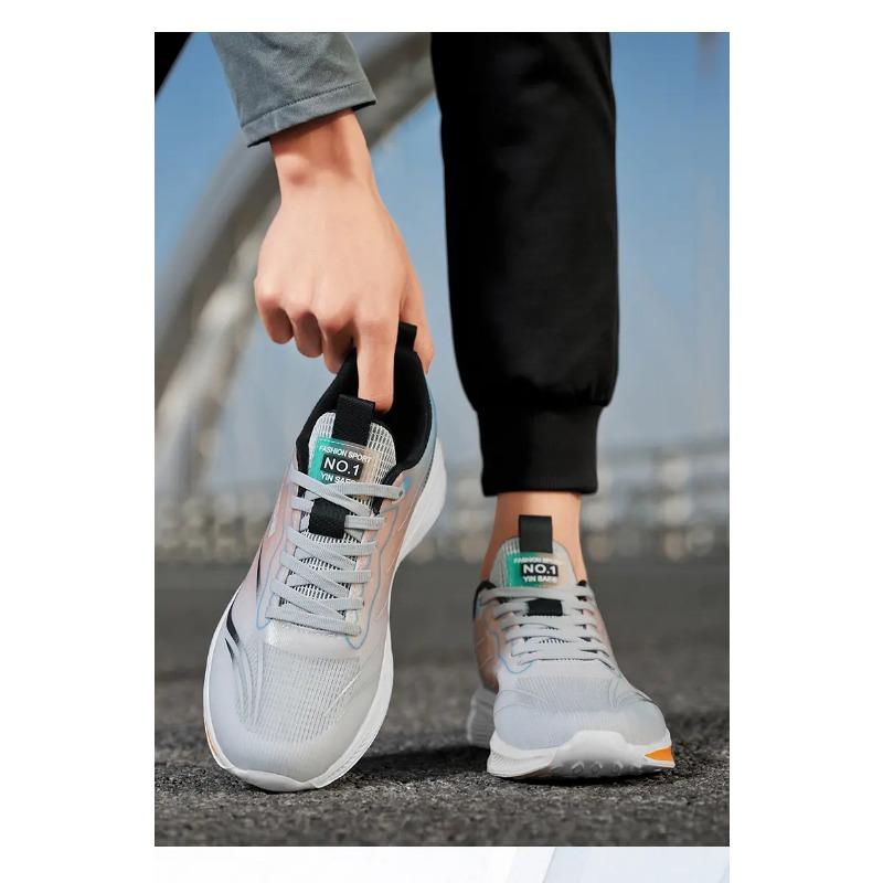 Atmungsaktive Netz-Laufschuhe für Herren, leichte, rutschfeste Freizeit-Sneaker