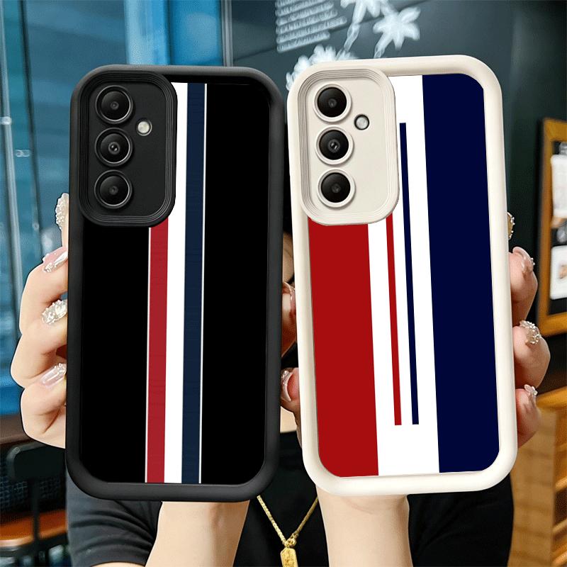 Phone Case for Samsung Galaxy A17 A16 A15 A14 A13 Luxury Sports Line Cool Stripe A56 A36 A26 A55 A35 A25 A54 A34 A24 A53 A33 A23
