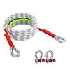 Strong High Load Bearing Tow Strap Recovery Belt, 10 Ton, Equipped with Safety D Rings and Night Reflective Technology