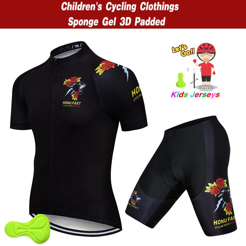 Kids Cycling Jersey with Shorts Sets  Children Bike Clothing Ropa Ciclismo Boys Cycling Clothing Sports Suit 2026 Summer Breathable Cycling Suit Set