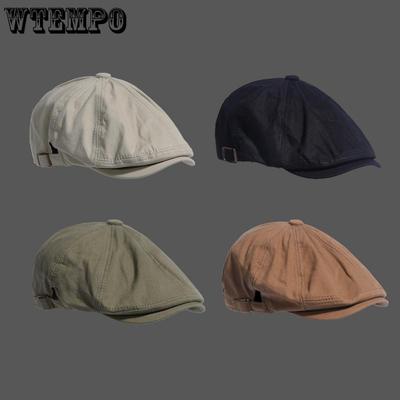 Wiosna i Lato Sztuka Retro Gazeta Chłopięca Czapka Męska i Damska Casualowy Beret Czapka Forward Ośmiokątna Czapka Malarza