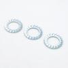 DIN6798A Galvanized External Tooth Lock Washer, M2-M30, Multi-Teeth Flat Washer, GB862 Stop Nut Lock Washer.