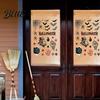 Static Cling Decals Halloween Electrostatic Glass Stickers Skull Demon Blood Handprints Bats Scary Window Outdoor Sticker Clings Spooky Stickers for