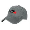 Gorra de Béisbol de Algodón Lavado con Logo N Negra con Diseño de Acento Rojo para Uso Casual y Fans de los Videojuegos Unisex Ajuste Ajustable