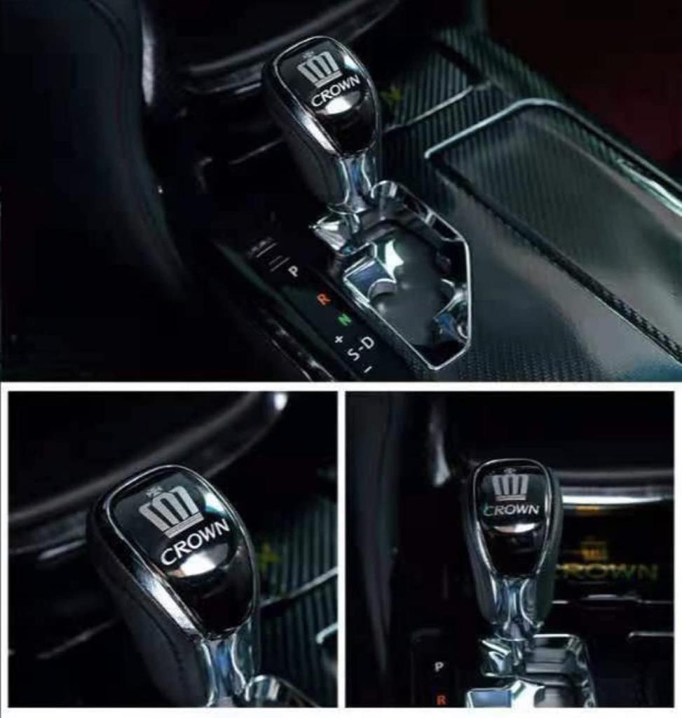 Series Crown Stainless Steel Shift Knob Cover Custom Interior CROWN Meister Available in 3 Colors and 6 Types [210 Exclusive] Garnish, Silver, Parts,