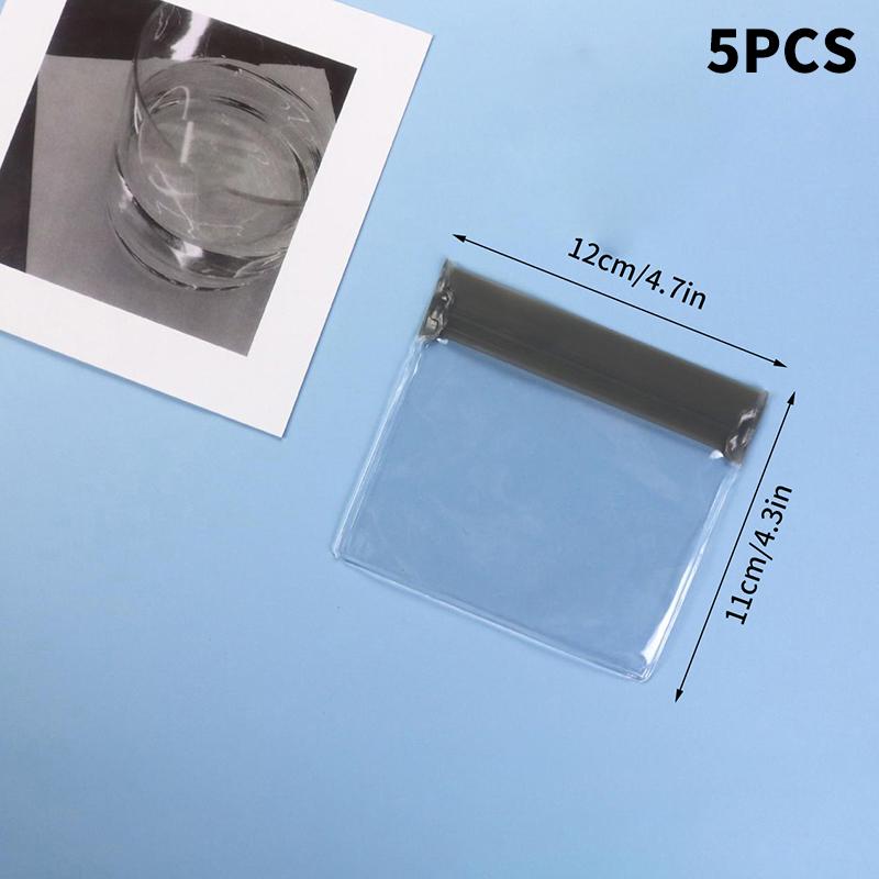 5pcs Pill Pouch Bags Zippered Pill Pouch Reusable Clear Pill Bags Self Sealing Travel Medicine Organizer Storage
