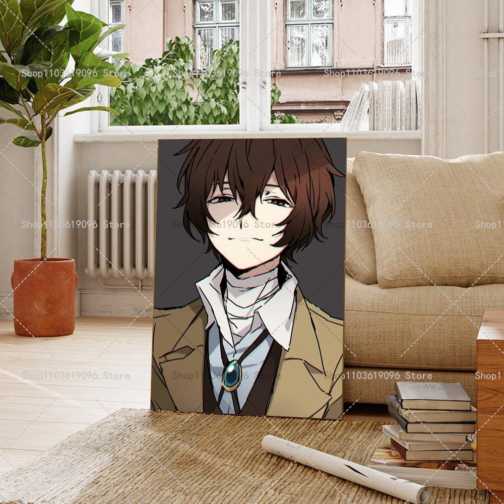 1pc Japanese Anime B-Bungo Stray Dogs Self-adhesive Art Poster Waterproof Paper Sticker Coffee House Bar Room Wall Decor