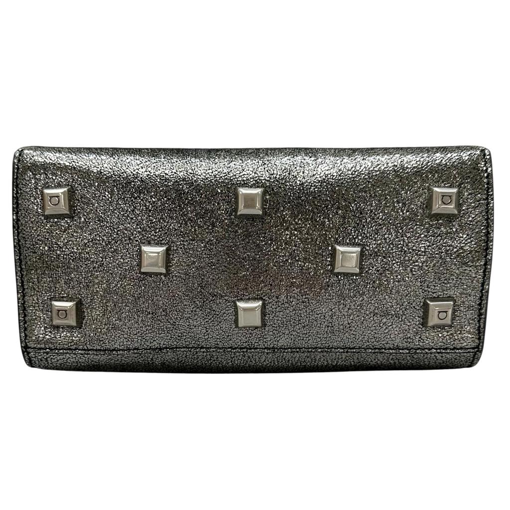 Salvatore Ferragamo Handbag Silver Women 2way Gancini used