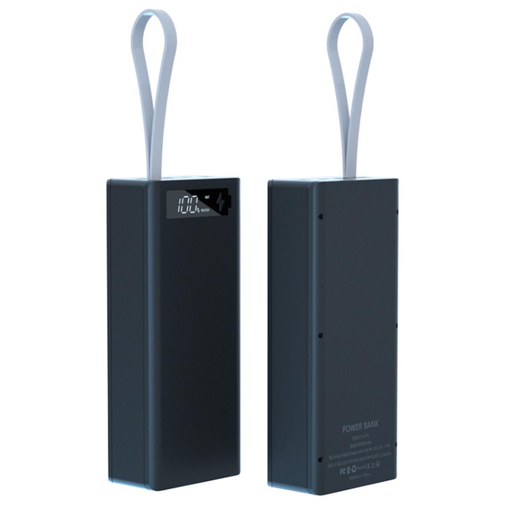 Detachable LCD Display DIY 16x18650 Battery for Case Power Bank for Shell External Box without Battery 5W Wireless Charg