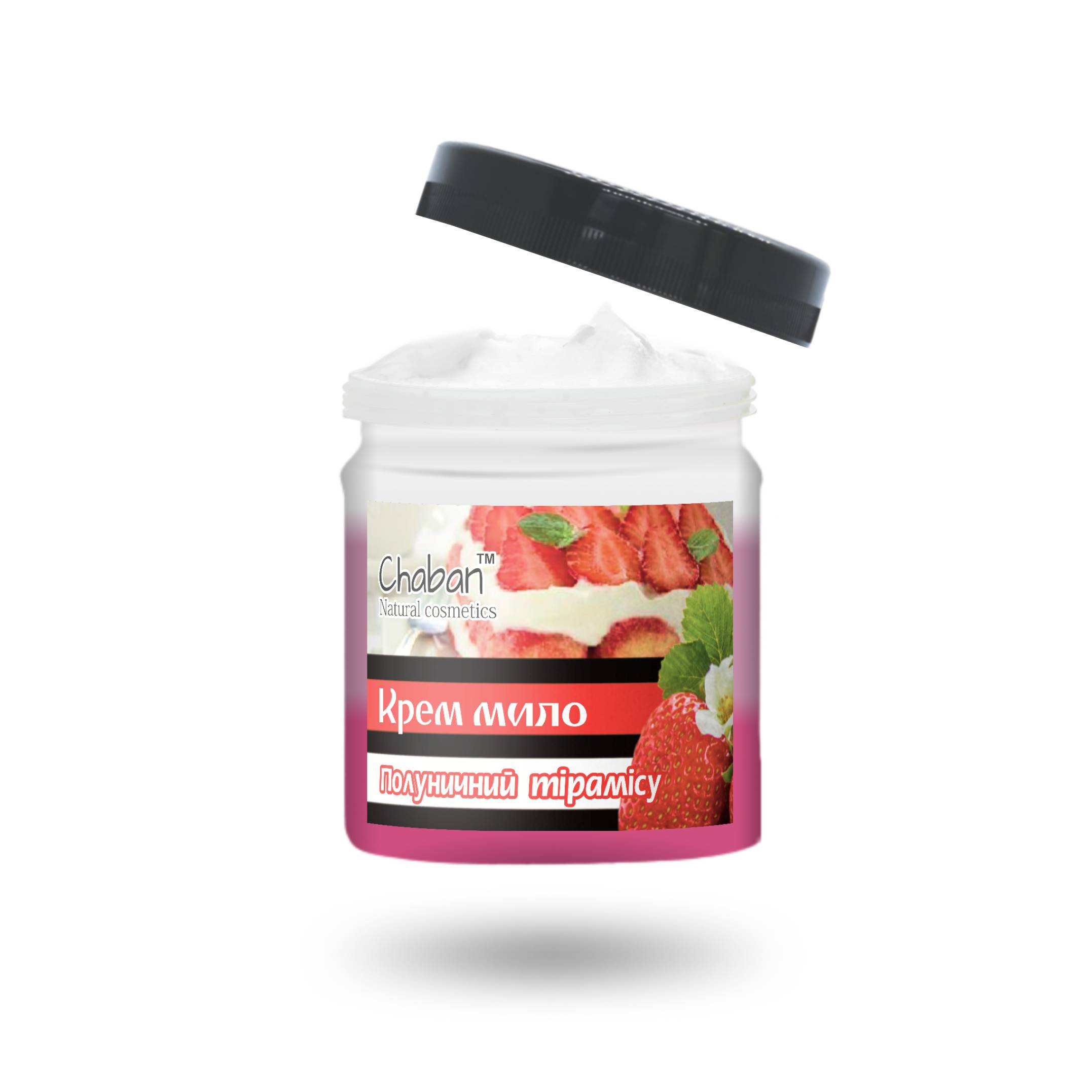 

Cream-soap for shower TM Chaban Strawberry tiramisu 180 ml 00039