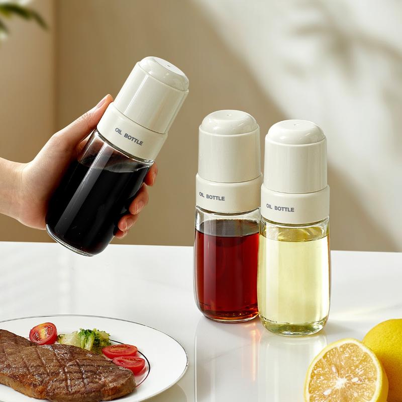 2026 New Household Kitchen Soybean Vinegar Spice Bottle Glass Leakproof Aroma Spice Wine Dedicated Non-Hanging