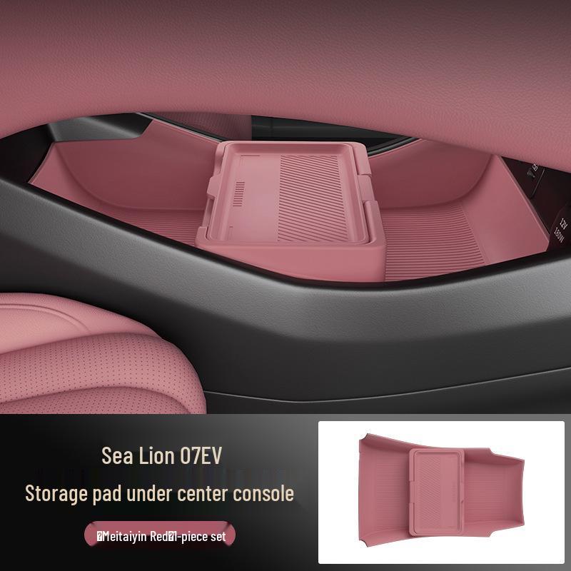 Hiace 07EV Dustproof Silicone Storage Box: Fits 25 Models, Perfect for Center Console Organization.
