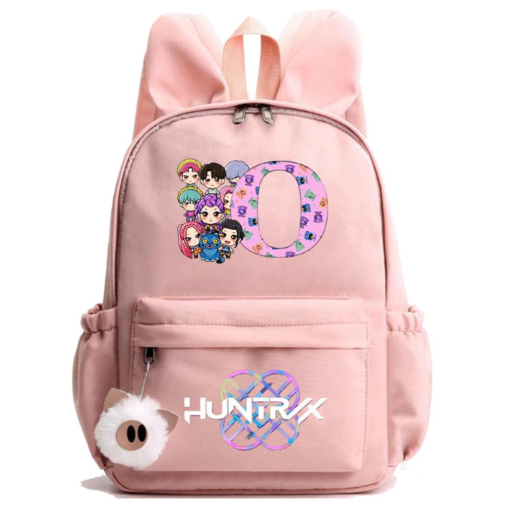 26 Engelska Bokstaven K-Pop Tryckt Ryggsäck Student Tonåring Bokväska för Pojke Flicka Skolväska Barn Gåva Kvinnor Stor Kapacitet Resväska Mochila