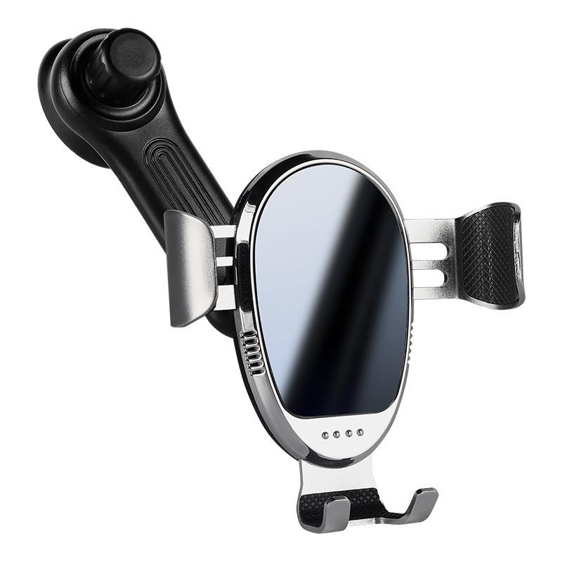 Vehicle Air Vent Phone Holder With Metal Hook And Extendable Arm For Car Navigation