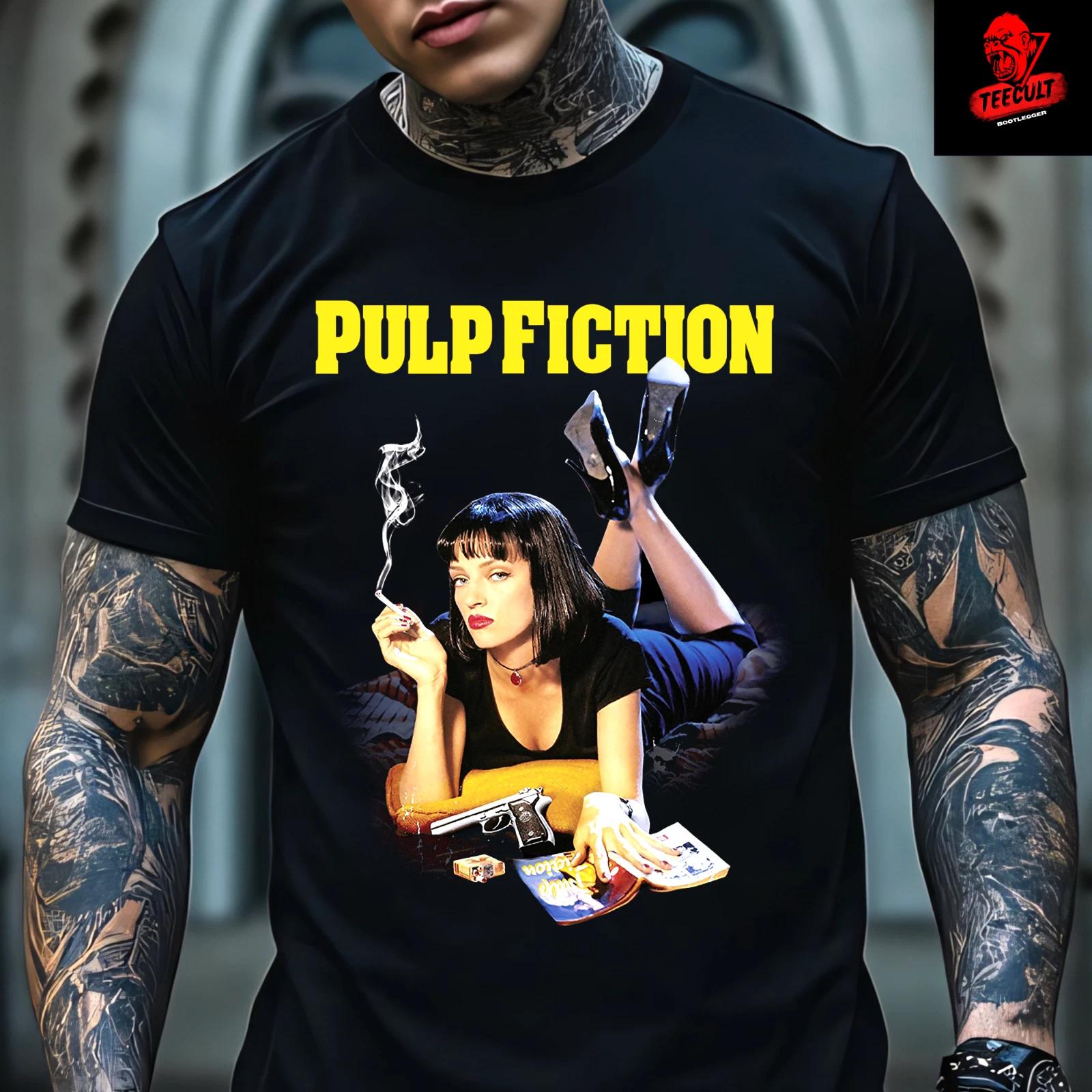 Men s and Women s T-shirts Pulp Fiction (1994) Quentin Tarantino Cult Movie Unisex Cotton XXXXL