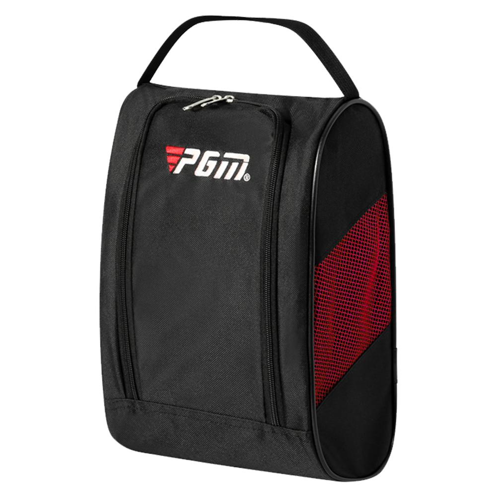 Unisex Golf Shoe Pocket Portable Nylon Travel Shoes Carrier Bags with Zipper Hand-Held Breathable Ultra-light Sports Accessories