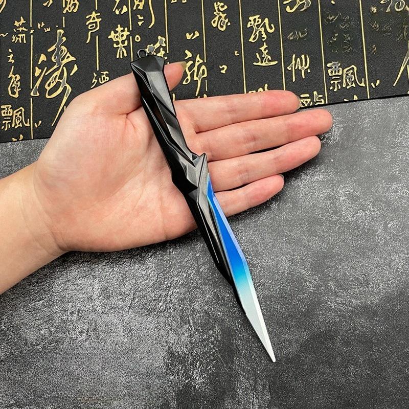 22cm/8.66in Valorant Knife Samurai Sword Weapons Model Game Peripherals Metal Props Boyfriend Gift Cosplay Outdoor Toy Ornaments