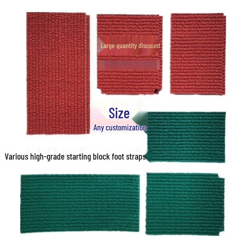 Adjustable Full-Foot Plastic Starting Blocks for Middle School Athletics Sprinting Track 12 Long Spikes for Bottom