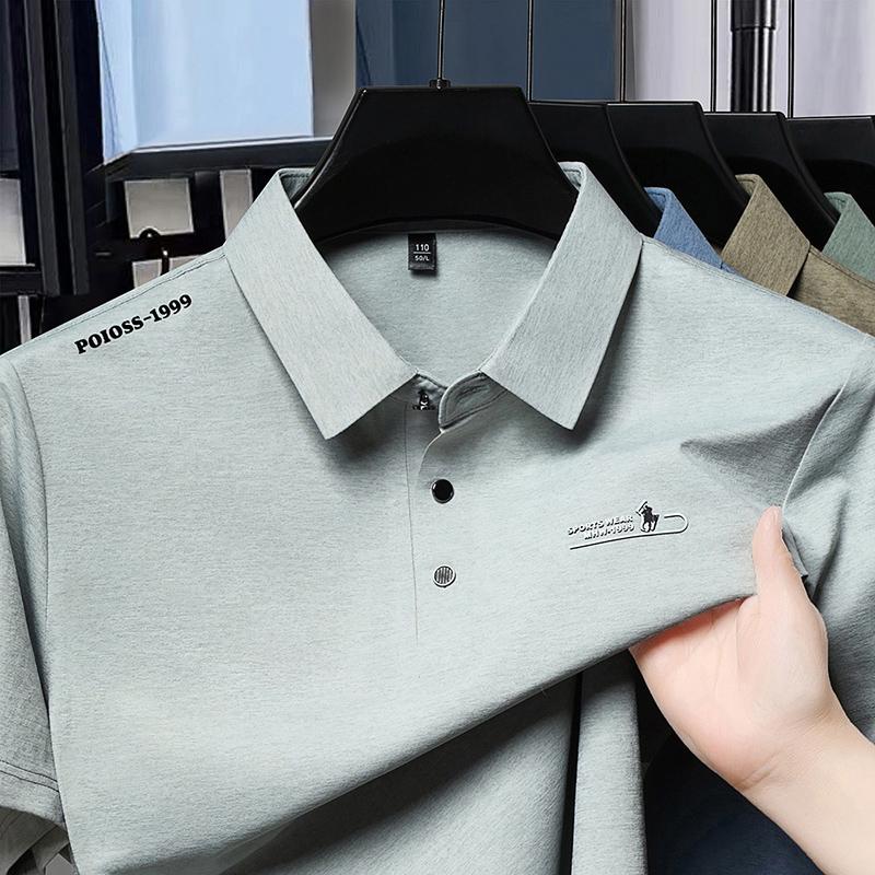 Light Luxury Quality Summer Men's Short Sleeved T-shirt Men's Half Sleeved Breathable Half Sleeved Polo Shirt Men's Top