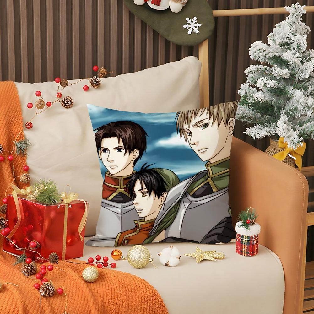 Anime G-Genso S-Suikoden Pillow Case Living Room Sofa Decorative Cushion Cover Simple Household Light Luxury Printed Pillow