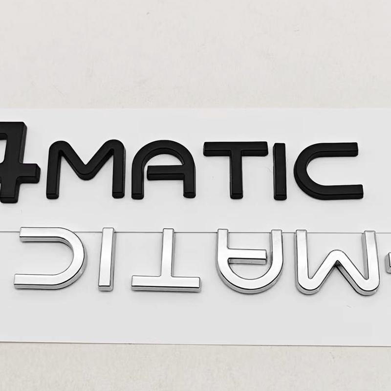 CXEHU1 3D ABS Car Letters Logo 4MATIC Badge Sticker Rear Trunk Emblem Decals For Mercedes Benz EQA250 EQA260 EQA300 EQA350 Accessories