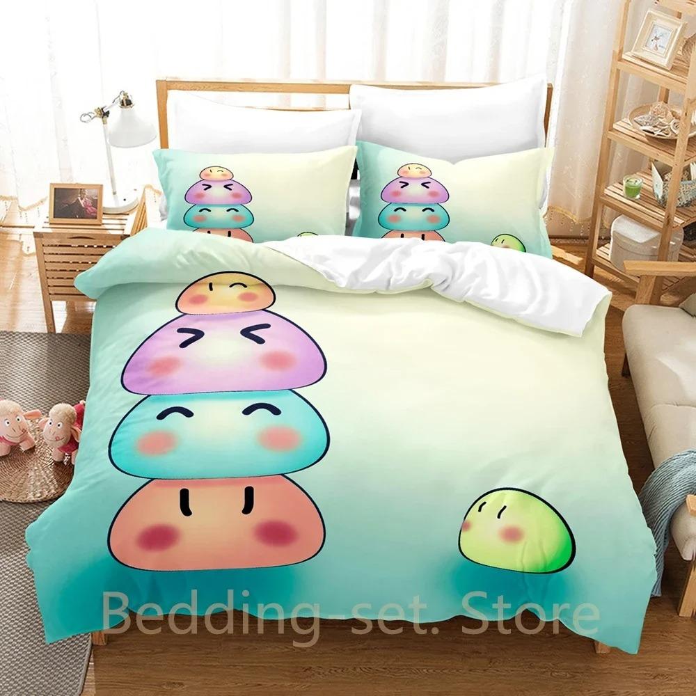 Neues Dango Clannad Bettwäsche-Set Einzelbett Twin Full Queen King Size Bettset Erwachsener Kind Schlafzimmer Bettbezug-Sets Anime Bettlaken-Set