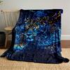 Blue Leopard In Water Art for All Seasons Blanket Lunch Break Throw Gift