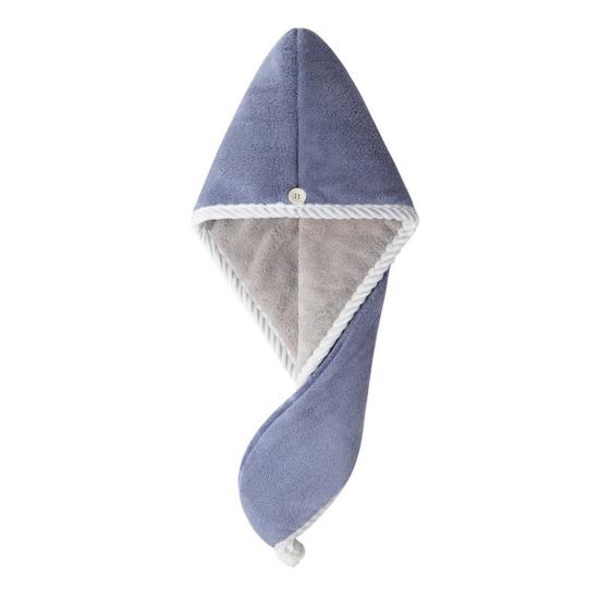 Cappello per capelli da doccia Asciugatura rapida ad alto assorbimento d'acqua Morbido doppio strato assorbente Capelli asciutti Doccia Avvolgente Asciugamano per la testa Forniture per il bagno