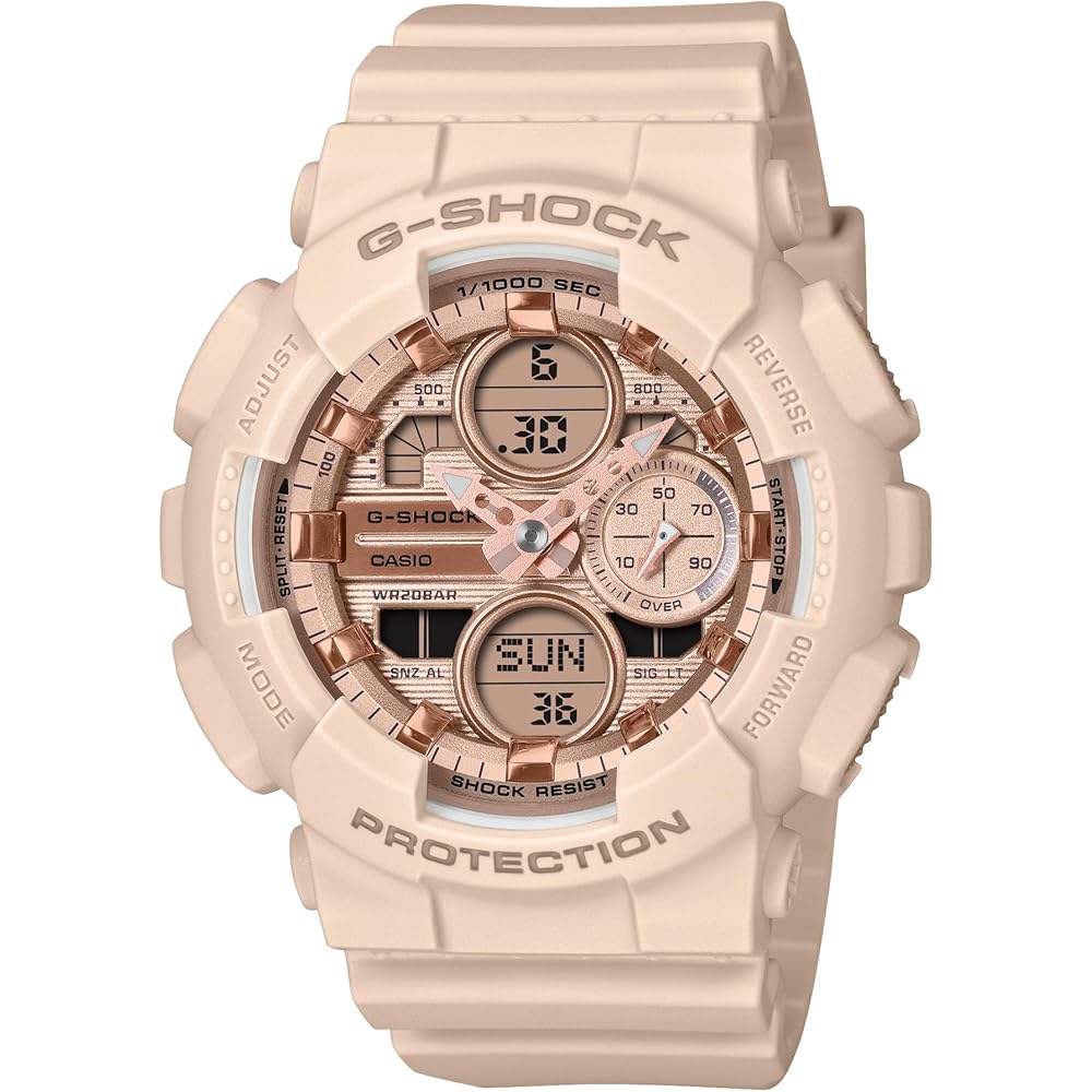 

Часы Casio G-Shock (Официальный японский продукт) Изготовлено из экологически чистых материалов, GMA-S140PG-4AJF, Женские, Розовый