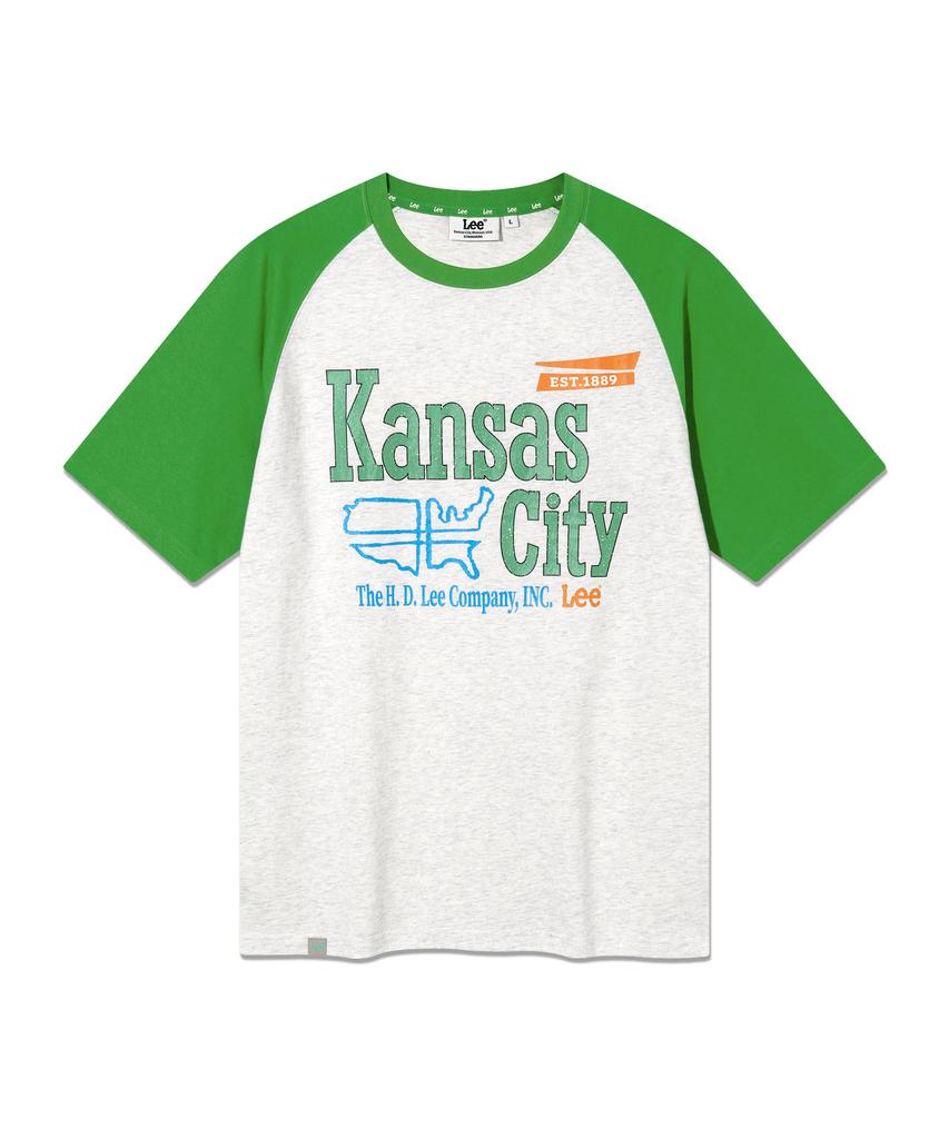 LEE Kansas Raglan Short Sleeve T-Shirt Green