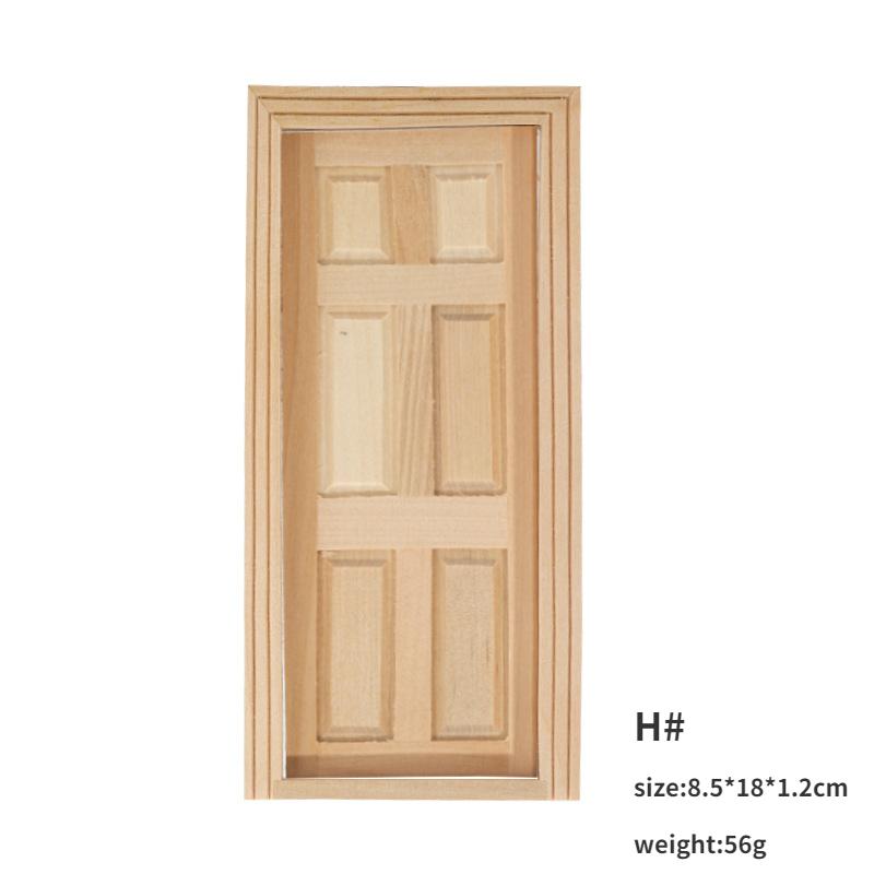 

1:12 кукольный домик DIY двери окна мебель миниатюры DIY деревянная дверь аксессуары для кукольного домика ролевые игры игрушка для детей H