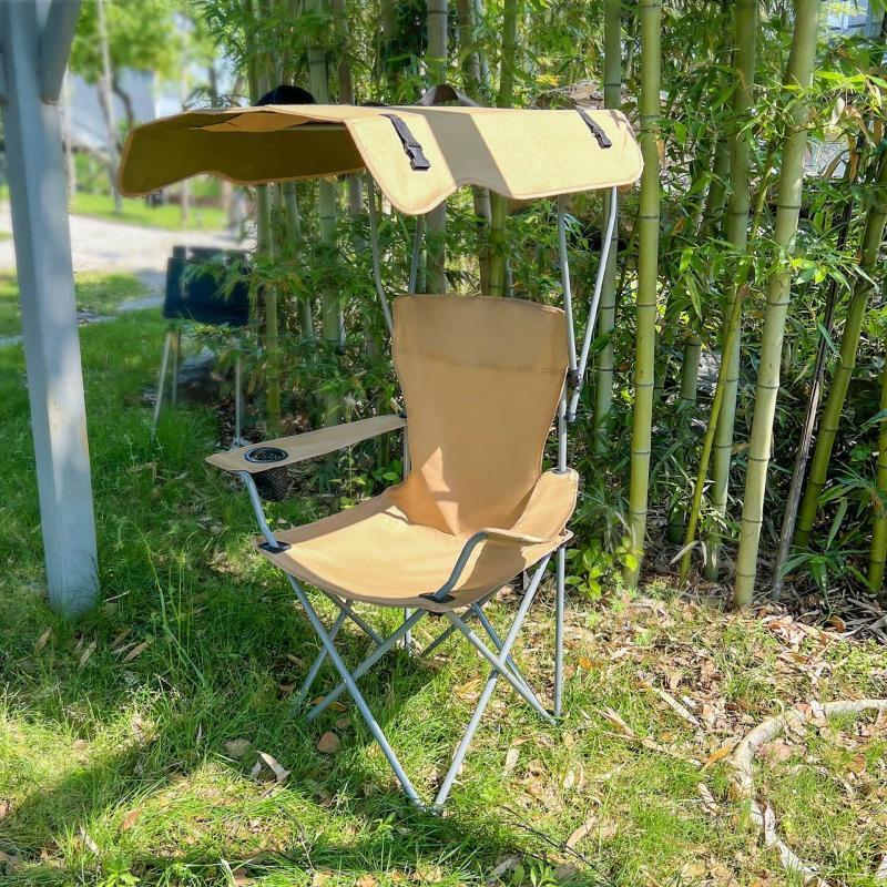 Portable Folding Camping Chair with Sunshade