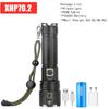 High Power XHP70 LED Flashlight Rechargeable Zoom Torch Tactical Lantern USB Charging Hand  Lamp  18650 or 26650 Battery