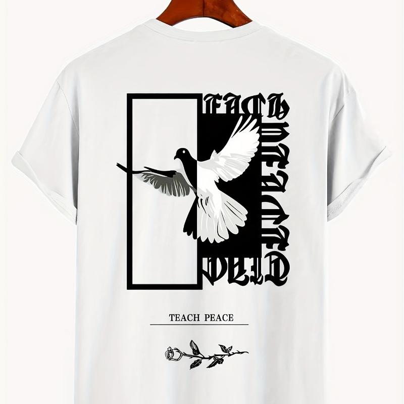 

Minimalist Crewneck Tee - Soft Lightweight Short Sleeve Daily Casual XXL белый