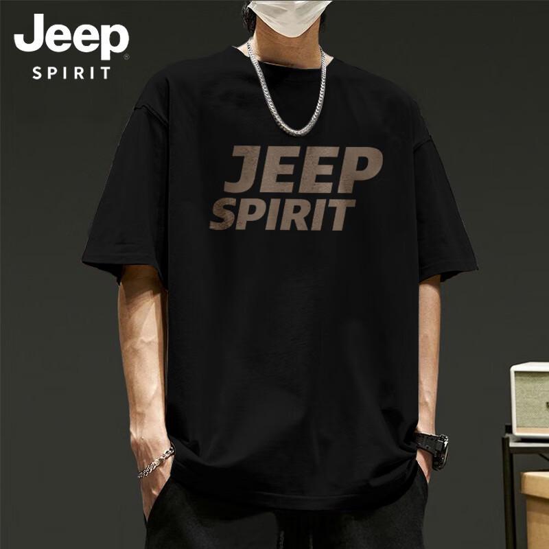 JEEP SPIRIT Men s Heavyweight Cotton Short-Sleeve T-Shirt XL