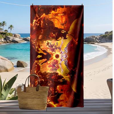 DOOM SLAYER Printed Beach Towel Quick Dry Soft TowelPortable Large Rectangular Beach Blanket for Travel Swimming Pool
