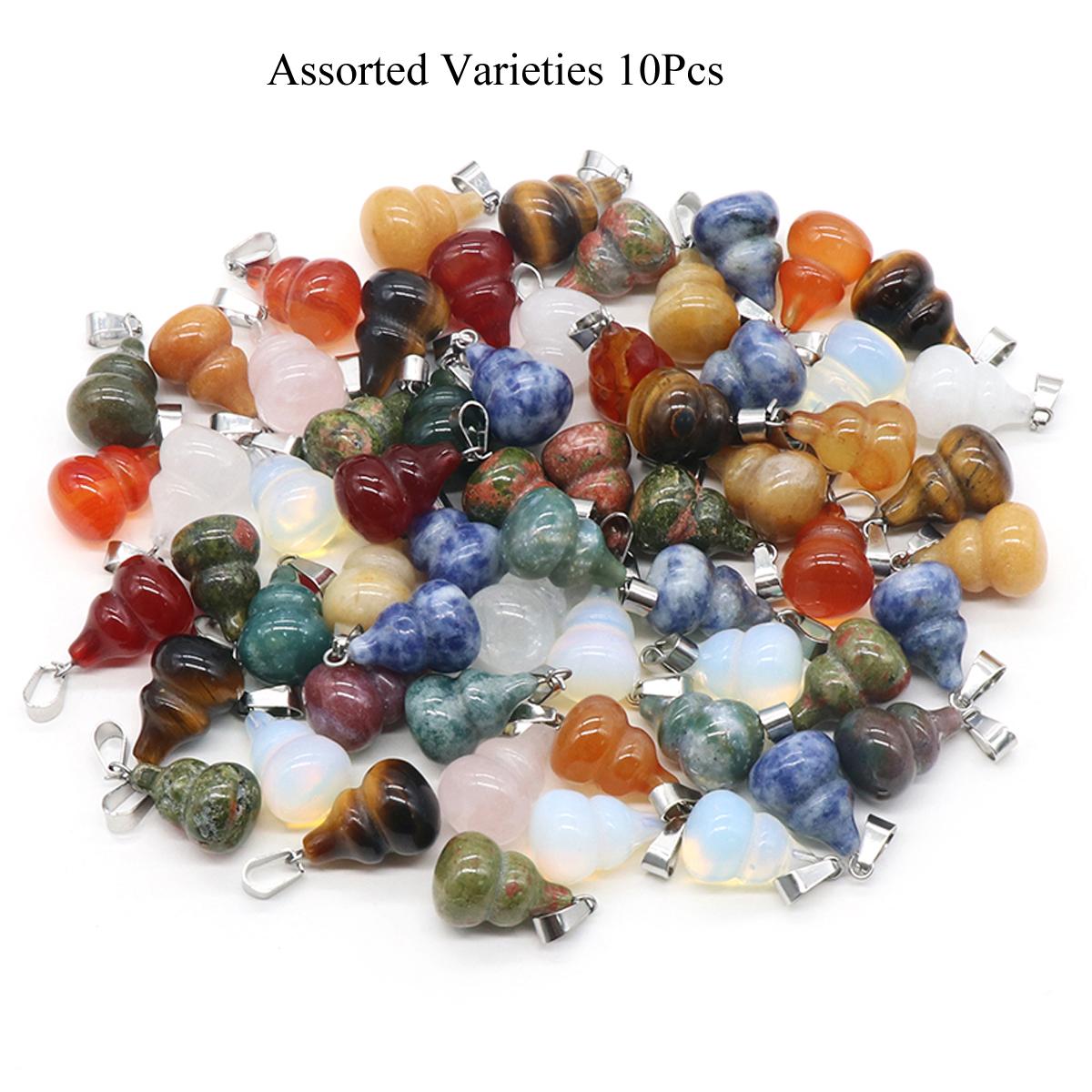 

Подвеска из натурального камня, форма тыквы, кристалл агата, нефрит, опал, тигровый глаз, камень, драгоценные камни, подвески для изготовления ювелирных изделий, ожерелья, браслеты, аксессуары 13x20 мм 10Pcs/13x22mm