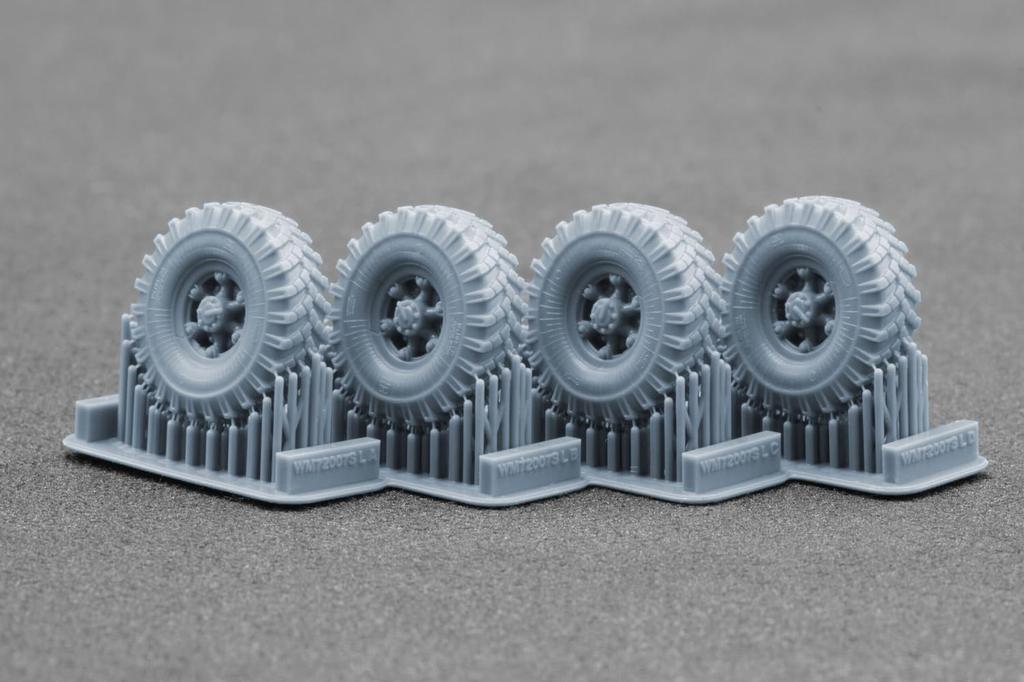 Scale Wheel Set Plastic Model Parts SCXWM72007S Scale-X 1/72 CHMZAP-5247G Semi-Trailer Weight-Deforming (9 Pieces) (for Trumpeter/Takom) (Military