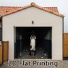 Single pack 2D flat printing Halloween printed garage door wall hanging fabric.zyc