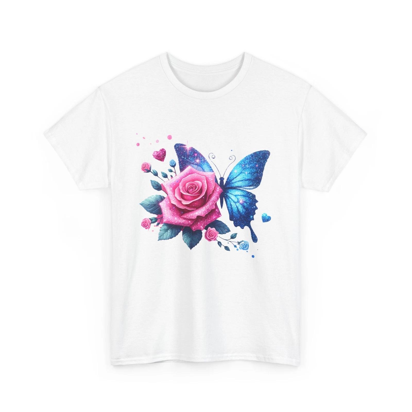 Butterfly Print Graphic Tee for Men and Women | Cool Stylish Casual Trendy Tee XL